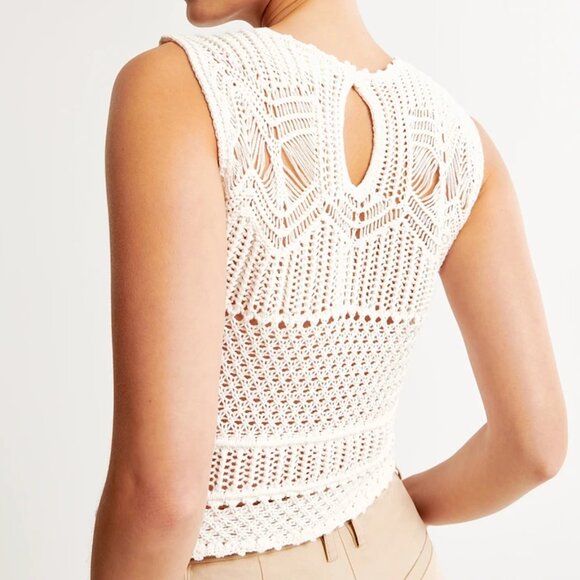 Abercrombie Macrame-Inspired Crew Tank - Picture 2 of 10